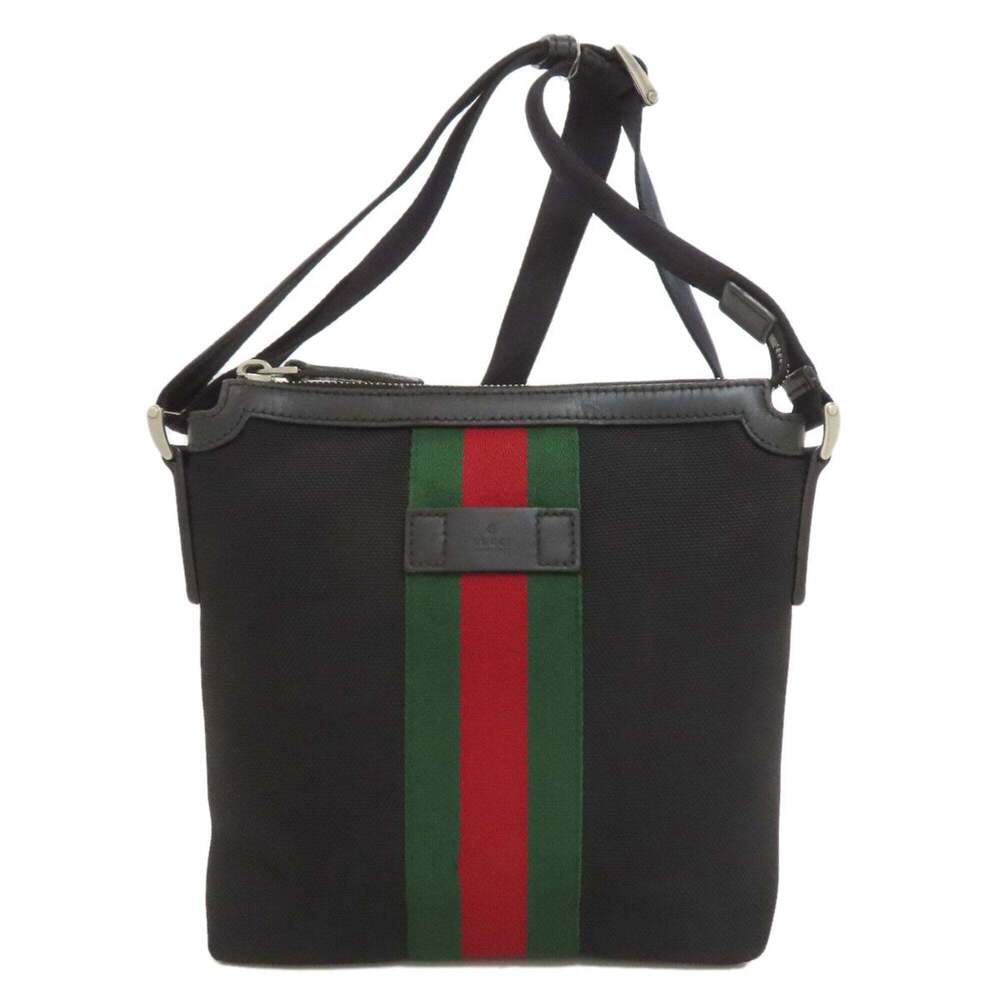 Gucci 631195 Outlet Sherry Line Shoulder Bag Canvas Women's Gucci